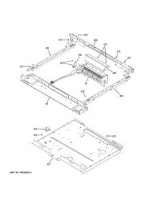 Cooling Fan Diagram and Parts List for JS760DL3BB  General Electric Range