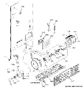 Machine compartment Diagram and Parts List for XFE26JSMNFSS  General Electric Refrigerator
