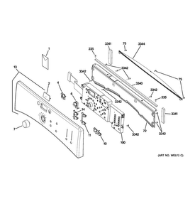 Part Location Diagram of 234D2008P003 GE Installation instructions