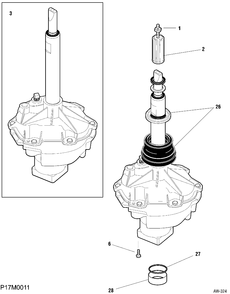 TRANSMISSION Diagram and Parts List for WSM27TCDWW  General Electric Washer