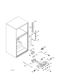 FF SECTION Diagram and Parts List for GTR22KSSCRSS  General Electric Refrigerator
