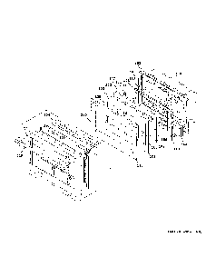 Large Door Assembly Diagram and Parts List for ZDP486NDT1SS  General Electric Range