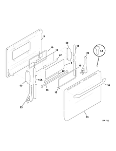 Part Location Diagram of 318009007 Frigidaire PANEL