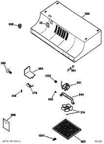 Part Location Diagram of WB2X1862 GE CLIP