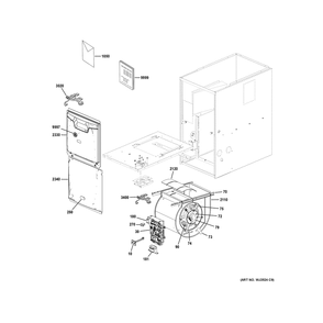 Part Location Diagram of 10B05 GE 607363-12 MODULE ONLY (PROGRAM