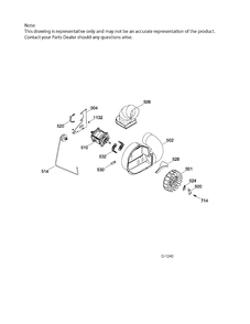 BLOWER & DRIVE Diagram and Parts List for PCKS443EB5WW  General Electric Dryer
