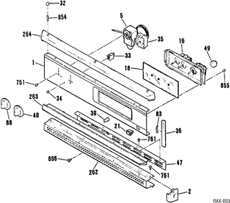 Part Location Diagram of WB11X8 GE DISCONTINUED