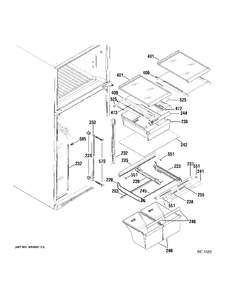 Part Location Diagram of WR12X10648 GE PK HANDLE SMALL Assembly