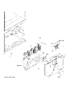 Freezer Section Diagram and Parts List for GYE18JYLGFFS  General Electric Refrigerator