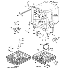 Part Location Diagram of WD21X23836 GE CSM MODULE Assembly C-TUB