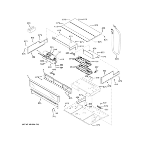 Control Panel Diagram and Parts List for ZTD90DPSN4SS  General Electric Wall Oven