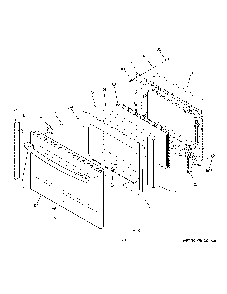 Lower door Diagram and Parts List for PCB980SJ5SS  General Electric Range