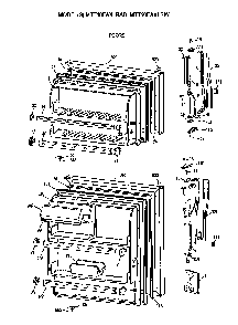 Doors Diagram and Parts List for MTT16EAXLRWH  General Electric Refrigerator