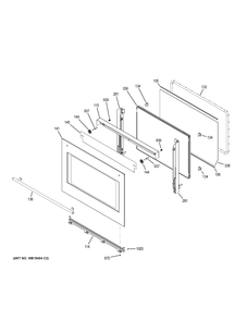 LOWER DOOR Diagram and Parts List for ZET2SH2SS  General Electric Wall Oven