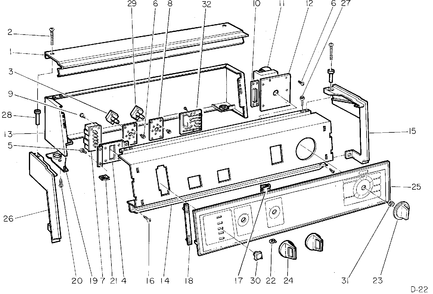 Part Location Diagram of WH42X974 GE END TRIM Left Hand