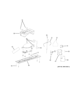 Machine Compartment Diagram and Parts List for GPS12FGHCWW  General Electric Refrigerator