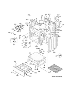 Body Parts Diagram and Parts List for JBS60DK7BB  General Electric Range
