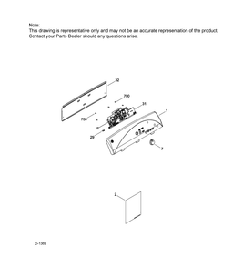 Control System Diagram and Parts List for GTMP520ED4WW  General Electric Dryer