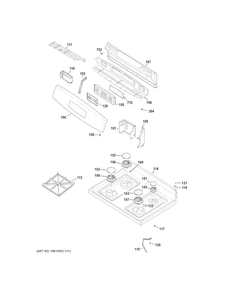 Part Location Diagram of WB36X26256 GE TRIM CONTROL