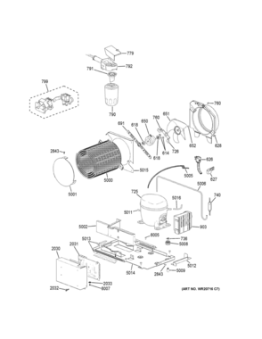 Part Location Diagram of WR55X42925 GE MAINBOARD ASSEMBLY