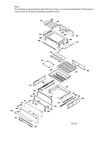 DRAWER PARTS Diagram and Parts List for CBC980ST7SS  General Electric Range