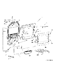 Front Panel And Door Diagram and Parts List for PTD60EBSR1WS  General Electric Dryer