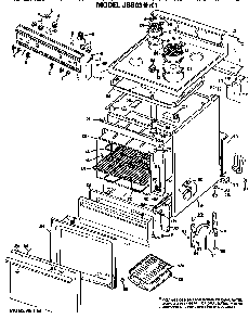 Part Location Diagram of WB7X6908 GE DISCONTINUED