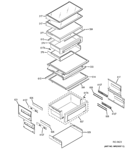 Part Location Diagram of WR31X10082 GE KIT AIR HANDLER Assembly QC
