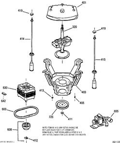 Part Location Diagram of 49-9992 GE NO LONGER AVAILABLE