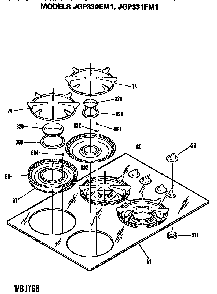 Part Location Diagram of WB2X9487 GE RETAINR-SEAL