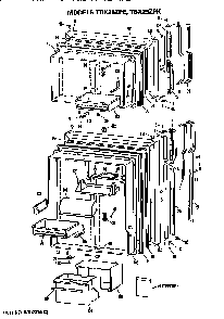 Doors Diagram and Parts List for TBX25ZPERAD  General Electric Refrigerator