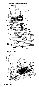 Unit Parts Diagram and Parts List for TBX18BGB  General Electric Refrigerator