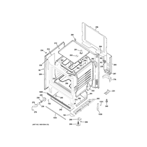 Body Parts Diagram and Parts List for JBS460DM5WW  General Electric Range