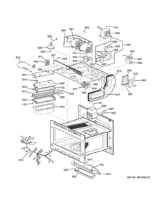 Insulator Parts Diagram and Parts List for PT9800SH9SS  General Electric Wall Oven