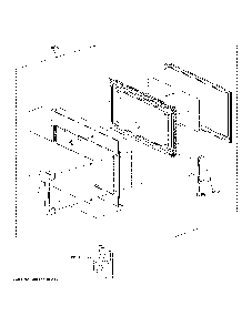 Door parts Diagram and Parts List for JVM7195FL5DS  General Electric Microwave