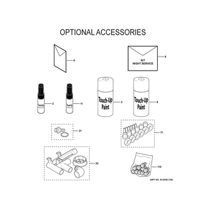 Optional Accessories 2 Diagram and Parts List for NF97U070V3B51  General Electric Furnace