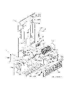 Machine Compartment Diagram and Parts List for GSS25CGHXCWW  General Electric Refrigerator