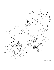 Control Panel Diagram and Parts List for JB480DT1WW  General Electric Range