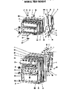 Doors Diagram and Parts List for TBX18DGB  General Electric Refrigerator