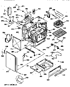 Body Parts Diagram and Parts List for JSP28GV2BB  General Electric Range