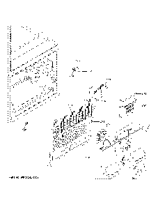 Freezer section Diagram and Parts List for CFE26KP2NNS1  General Electric Refrigerator