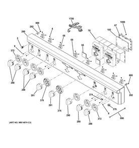 CONTROL PANEL Diagram and Parts List for ZDP486LDP7SS  General Electric Range