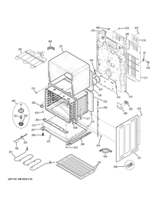 LOWER OVEN Diagram and Parts List for JCB865SJ4SS  General Electric Range