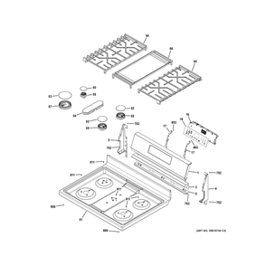 Part Location Diagram of WB31X49506 GE GRIDDLE