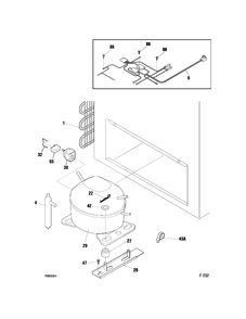 SYSTEM PARTS Diagram and Parts List for FCM15SUBWW  General Electric Freezer