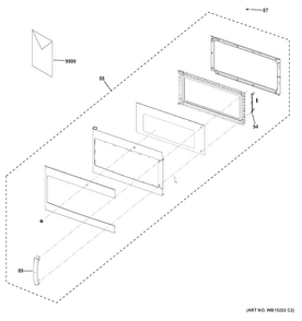 Part Location Diagram of 31-41061 GE Top template
