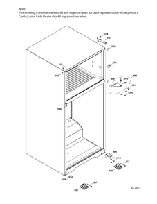 Part Location Diagram of WR01F01020 GE HOUSING CONTROL