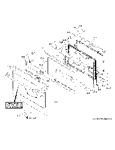 Upper Door Diagram and Parts List for CTD90DP3N2D1  General Electric Wall Oven