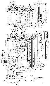 Doors Diagram and Parts List for TBX25ZNM  General Electric Refrigerator
