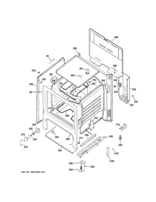 Body Parts Diagram and Parts List for RBS360DM2WW  General Electric Range